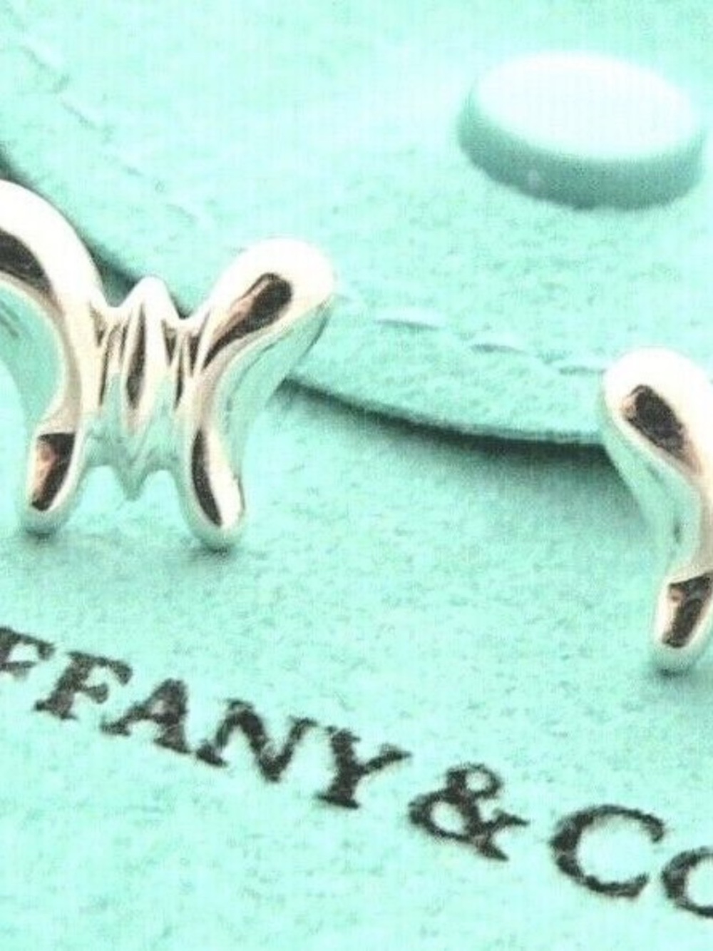 Tiffany & Co. Elsa Peretti Sterling Silver 3D Butterfly Stud Earrings